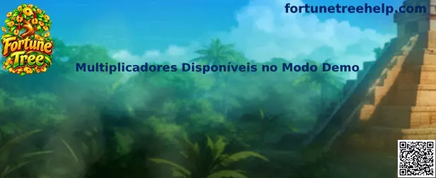 Multiplicadores Disponíveis no Modo Demo em Fortune Tree